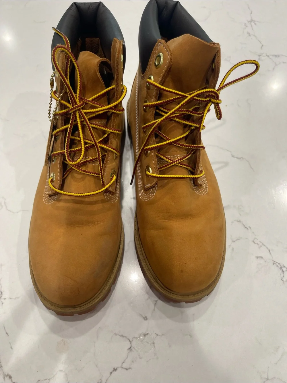 Timberland Wheat Brown Big Boy’s Lace-Up Work Boots